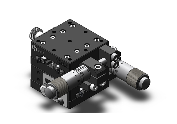 XY Axis Manual Stage SEMY40-ASR With Micrometer Head & Reversed Slide Feeding