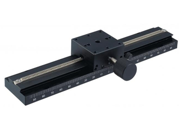 X Axis Dovetail Stage SEMC1C-200W With Micrometer Head & Rack and Pinion Long Stroke Type