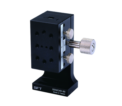 X Axis Manual Stage SEMC4D-50 With Micrometer Head & Rack and Pinion Type