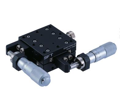 XY Axis Manual Stage Thin Type SEMYW40-AS With Micrometer Head & Slide Feeding