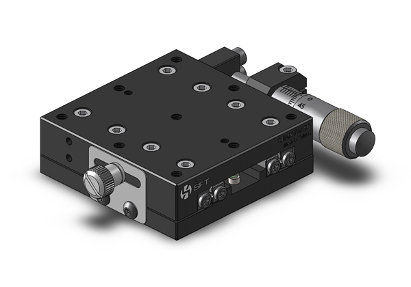 X Axis Manual Stage SEMX60-ASR With Micrometer Head & Reversed Slide Feeding