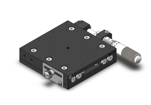 X Axis Manual Stage SEMX80-ASR With Micrometer Head & Reversed Slide Feeding