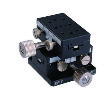 X Axis Dovetail Stage SEMC2D-50T With Micrometer Head & Rack and Thin Type